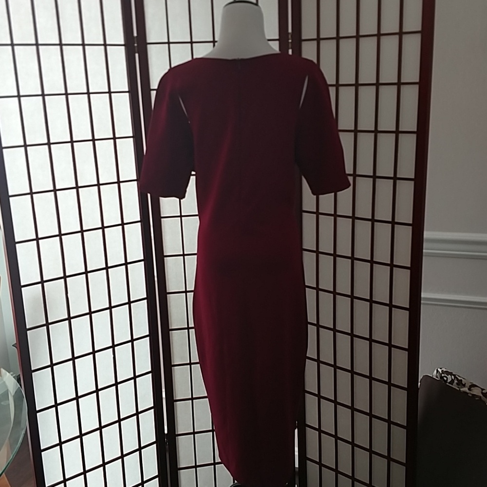 Fabletics Midi Dress Red Xl - image 5